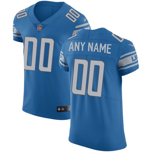 Nike Detroit Lions Customized Blue Team Color Stitched Vapor