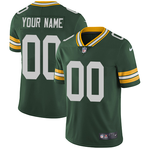 Nike Green Bay Packers Customized Green Team Color Stitched Vapor