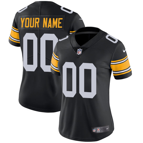 Nike Pittsburgh Steelers Customized Black Alternate Stitched Vapor ...