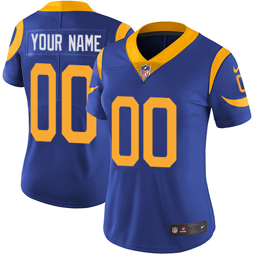 Nike Los Angeles Rams Customized Royal Blue Alternate Stitched Vapor ...