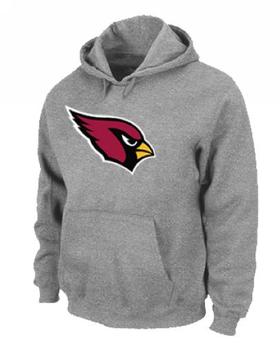 Arizona Cardinals Logo Pullover Hoodie Grey | majestic-jerseys.com